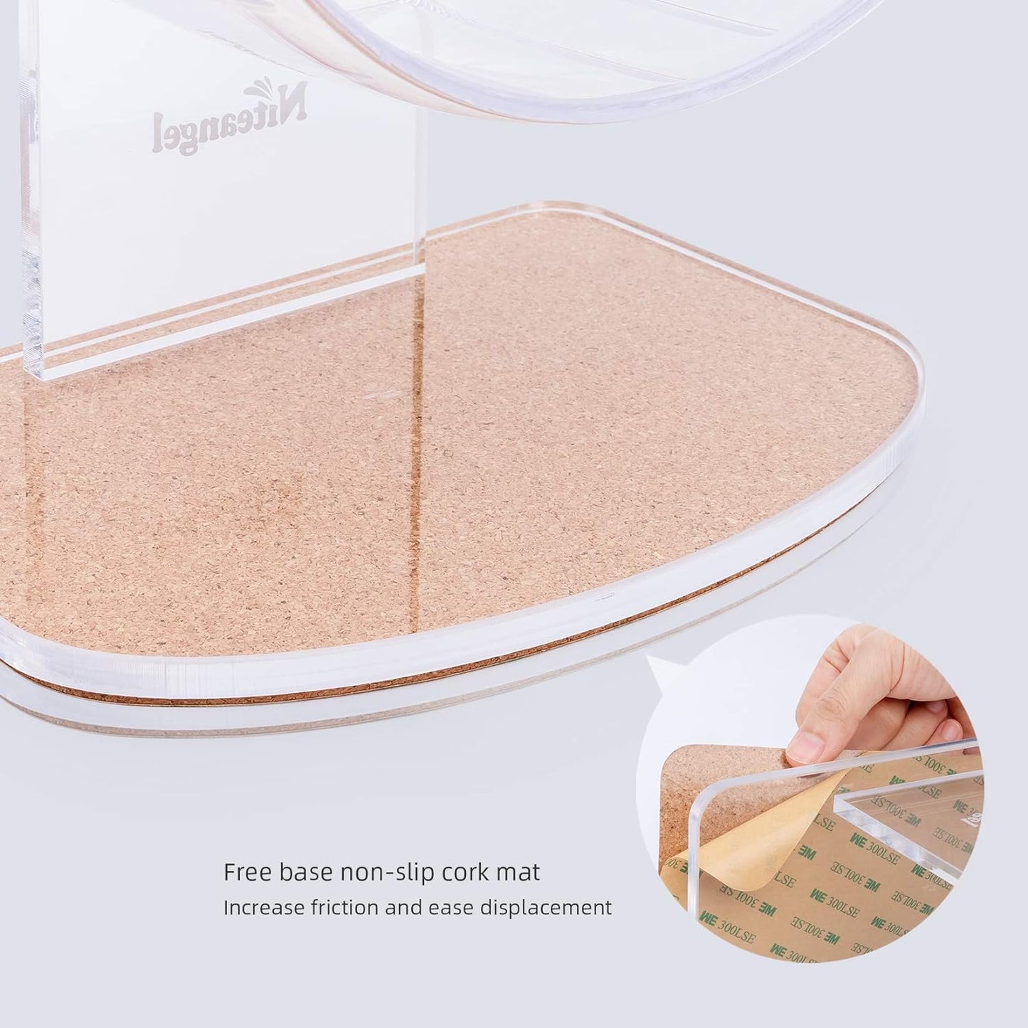 Super-Silent Hamster Exercise Wheel: Quiet 8.2 Inch Running Wheel | Can 9.1-11.8" Adjustable Height - No Bend Back Spinner Running for Dwarf Syrian Hamster Gerbils Mice or Other Small Animal