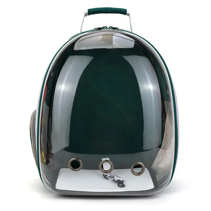 Transparent Pet Carrier Backpack - Breathable Space Capsule Design for Cats and Dogs
