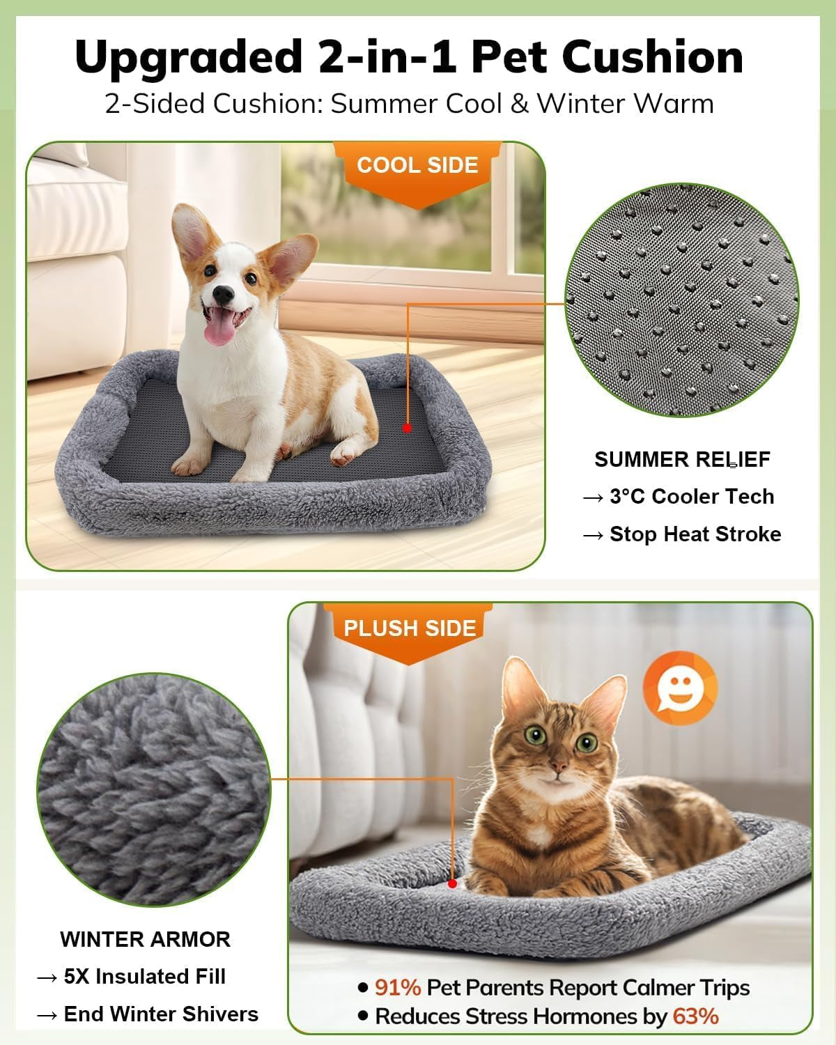 Cat Carrier Soft for Large Medium Cats and Puppy up to 20Lbs | with Dual-Sided Cushion, Secure Buckle and Foldable Bowl, Dog Carriers for Small Dogs - Pet Carrier (Dark Gray)