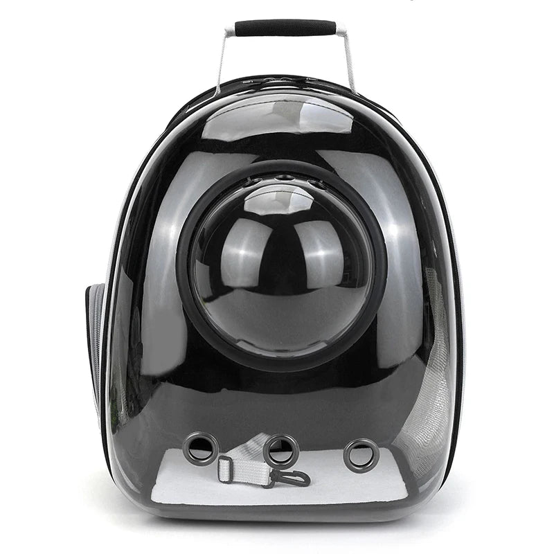 Transparent Pet Carrier Backpack - Breathable Space Capsule Design for Cats and Dogs