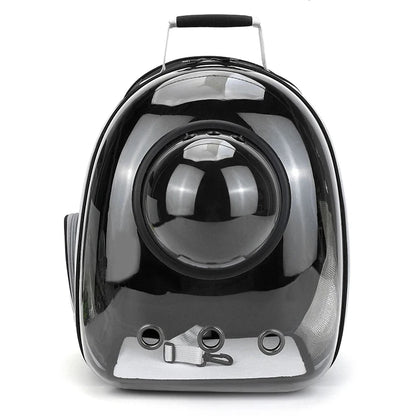 Transparent Pet Carrier Backpack - Breathable Space Capsule Design for Cats and Dogs