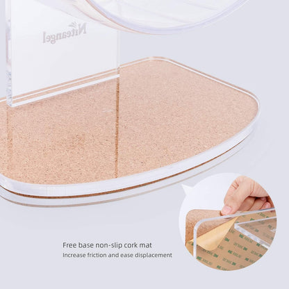 Super-Silent Hamster Exercise Wheel: Quiet 8.2 Inch Running Wheel | Can 9.1-11.8" Adjustable Height - No Bend Back Spinner Running for Dwarf Syrian Hamster Gerbils Mice or Other Small Animal